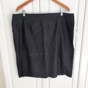 New Reitman’s 18 Comfort Fit Stretch Pull On Polka Dot Pencil Skirt Midi Uniform